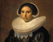 弗朗斯哈尔斯 - Portrait of a woman possibly Sara Wolphaerts van Diemen
